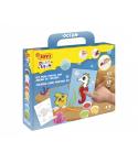Jovi Play & Fun Kit Pinta con Arena Ocean con 8 Botes de Arena + 1 Punzon + 3 Laminas con Diseños de Animales Acuaticos - Colore