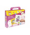 Jovi Play & Fun Kit Pinta con Arena Unicorns con 8 Botes de Arena + 1 Punzon + 3 Laminas con Diseños de Unicornios - Colores Sur