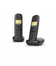 Gigaset A270 Duo Telefono Inalambrico Dect + 1 Supletorio - Identificador de Llamadas - Manos Libres - Control de Volumen - Colo