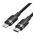 Vention Cable USB-C a Lightning 3A 27W - 1m - Trenzado - Color Negro