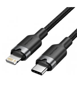 Vention Cable USB-C a Lightning 3A 27W - 1m - Trenzado - Color Negro