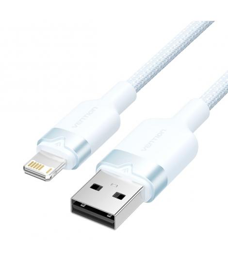 Vention Cable USB-A a Lightning 2.4A - 2m - Trenzado - Color Azul