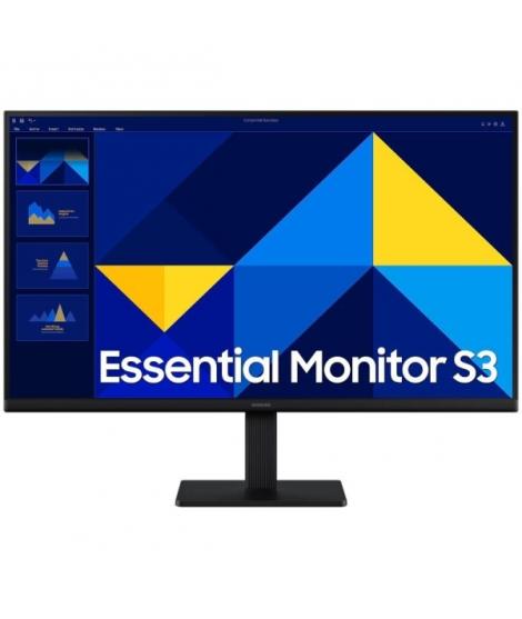 Samsung Essential S3 Monitor 27" LCD IPS FullHD 1080p 100Hz - Respuesta 5ms - Angulo de Vision 178° - HDMI - VESA 100x100mm