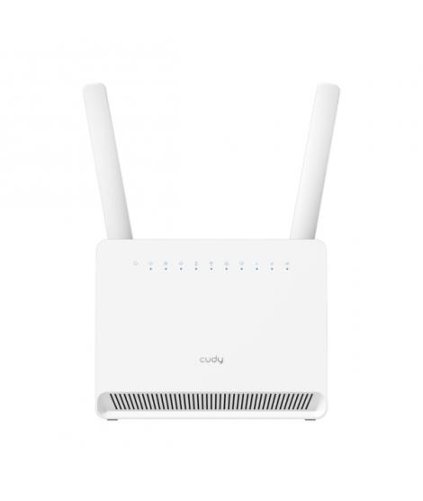 Cudy Router WiFi 4G LTE Cat 12 Gigabit AX3000 - Velocidad hasta 1000Mbps - 4 Puertos - 1 Ranura Nano SIM - Cat 12 - Color Blanco