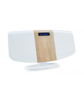 Thomson MIC401BT Micro Cadena Bluetooth -Reproductor de CD, Radio FM - Potencia Musical 60W - Mando a Distancia - Color Blanco/M