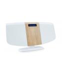 Thomson MIC401BT Micro Cadena Bluetooth -Reproductor de CD, Radio FM - Potencia Musical 60W - Mando a Distancia - Color Blanco/M