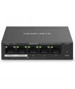 Mercusys Switch 5 Puertos Gigabit RJ45 10/100/1000Mbps - 4 Puertos PoE - Diseño Compacto - Plug & Play - Carcasa de Metal