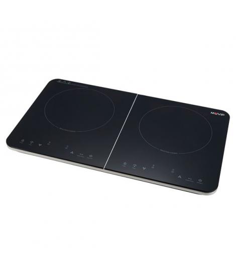 Muvip Cocina de Induccion Doble 3500W - 10 Niveles de Potencia - Temporizador - Control contra el Sobrecalentamiento - Bloqueo I