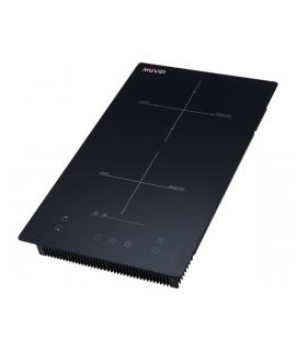Muvip Cocina de Induccion Doble 2000W - 10 Niveles de Potencia - Apta para Encastrar o Sobremesa - Temporizador - Control contra