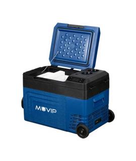 Muvip Nevera Compresor Portatil Blue 22 Litros - Temperatura entre -20º/+20º - 60W - Doble Zona - Asas de Transporte y Tirador -