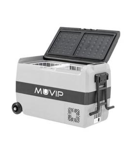 Muvip Nevera Compresor Portatil 44 Litros - Temperatura entre -20º/+20º - 80W - Doble Zona - Asas de Transporte y Tirador - Rued