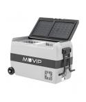 Muvip Nevera Compresor Portatil 44 Litros - Temperatura entre -20º/+20º - 80W - Doble Zona - Asas de Transporte y Tirador - Rued