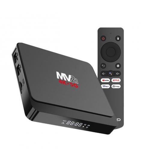 Muvip Mini PC Smart TV MV21 4K 5G - Android 13 - Quad Core - 2GB RAM - 16GB - Color Negro