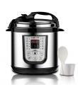 Muvip Olla a Presion Electrica - 6 Litros - 15 Programas Disponibles - 1000W - Display LED - Acero Inoxidable - Totalmente Desmo
