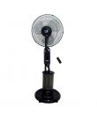 Muvip Ventilador de Pie - 75W - 40cm - 3 Velocidades - Nebulizador - Funcion de Oscilacion - Mando - Color Negro