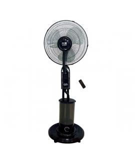 Muvip Ventilador de Pie - 75W - 40cm - 3 Velocidades - Nebulizador - Funcion de Oscilacion - Mando - Color Negro