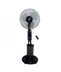 Muvip Ventilador de Pie - 75W - 40cm - 3 Velocidades - Nebulizador - Funcion de Oscilacion - Mando - Color Negro