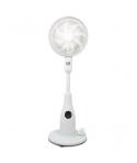 Muvip Ventilador de Pie 80W 8 Aspas - 7 Velocidades - Nebulizador - Funcion de Oscilacion - Luz LED - Color Blanco