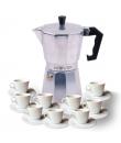 Muvip MV0602 Cafetera de Aluminio - Capacidad 9 Tazas - Mango Ergonomico - Antiadherente - Apta para Placas Electricas, Vitrocer