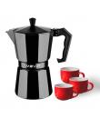 Muvip MV0606 Cafetera de Aluminio - Capacidad 3 Tazas - Mango Ergonomico - Antiadherente - Apta para Placas Electricas, Vitrocer
