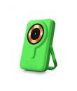 Urban Factory Magnee Power Powerbank Universal 10000mAh - Entrada USB-C - Salida USB-C, USB-A e Inalambrica - Color Verde Neon