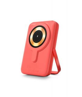 Urban Factory Magnee Power Powerbank Universal 10000mAh - Entrada USB-C - Salida USB-C, USB-A e Inalambrica - Color Naranja Neon