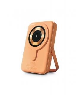 Urban Factory Magnee Power Powerbank Universal 10000mAh - Entrada USB-C - Salida USB-C, USB-A e Inalambrica - Color Albaricoque