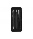 Faber-Castell Poly Pack de Boligrafo Poly Ball y Pluma Estilografica Poly Pen con Plumin B - Clip de Metal - Color Negro
