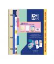 Oxford Europeanbinder Live & Go Carpeta Tamaño A4+ con Recambio + Separadores - Tapa de Plastico Polyfoam - Colores Pastel Aleat
