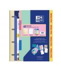Oxford Europeanbinder Live & Go Carpeta Tamaño A4+ con Recambio + Separadores - Tapa de Plastico Polyfoam - Colores Pastel Aleat