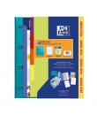 Oxford Europeanbinder Live & Go Carpeta Tamaño A4+ con Recambio + Separadores - Tapa de Plastico Polyfoam - Colores Vivos Aleato