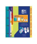Oxford Europeanbinder Live & Go Carpeta Tamaño A4+ con Recambio + Separadores - Tapa de Plastico Polyfoam - Colores Vivos Aleato