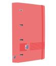 Oxford Europeanbinder Live & Go A4+ Carpeta Tamaño A4+ con Recambio de 100 Hojas Cuadricula 5x5mm - Tapa de Plastico Polyfoam - 