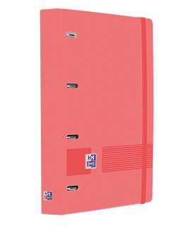 Oxford Europeanbinder Live & Go A4+ Carpeta Tamaño A4+ con Recambio de 100 Hojas Cuadricula 5x5mm - Tapa de Plastico Polyfoam - 
