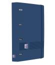 Oxford Europeanbinder Live & Go A4+ Carpeta Tamaño A4+ con Recambio de 100 Hojas Cuadricula 5x5mm - Tapa de Plastico Polyfoam - 