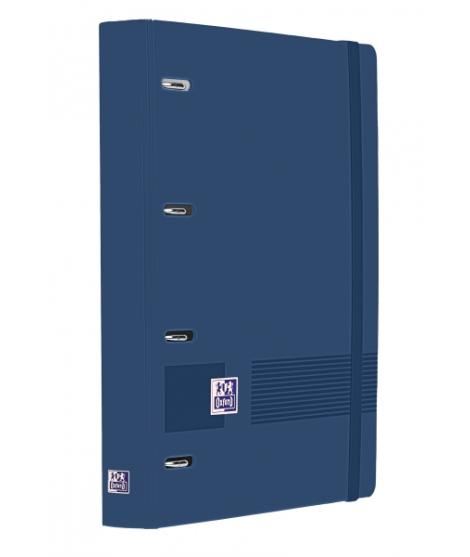 Oxford Europeanbinder Live & Go A4+ Carpeta Tamaño A4+ con Recambio de 100 Hojas Cuadricula 5x5mm - Tapa de Plastico Polyfoam - 