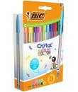 Bic Cristal Multicolour Pack de 20 Boligrafos de Bola - Punta 1.6mm - Trazo 0.42mm - Tinta con Base de Aceite - Colores Surtidos
