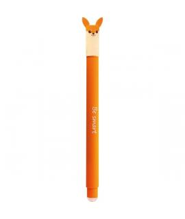 Eberhard Faber Animal Erase It! Boligrafo Borrable Tinta Gel Azul - Trazo 0.7mm - Tacto Soft - Diseño Zorro