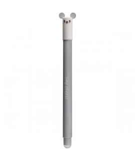 Eberhard Faber Animal Erase It! Boligrafo Borrable Tinta Gel Azul - Trazo 0.7mm - Tacto Soft - Diseño Raton