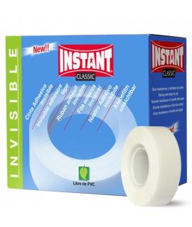 Instant Classic Cinta Adhesiva Invisible 19mm x 33m - Gran Resistencia - Facil de Cortar