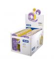 Milan Expositor de 36 Cintas Adhesivas Transparentes con Dispensador - Medidas 19mm x 33m - Color Amarillo Transparente