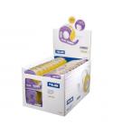Milan Expositor de 36 Cintas Adhesivas Transparentes con Dispensador - Medidas 19mm x 33m - Color Amarillo Transparente