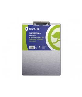 Biskmark Carpeta Sujetapapeles con Base de Aluminio y Pinza Metalica - Formato Folio