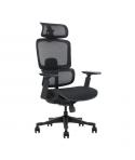 Cromad Senior SE1400 Silla de Oficina - Altura Ajustable con Elevador de Gas de Grado 4 - Reposacabezas y Respaldo Regulables - 