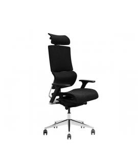 Cromad Senior SE1500 Silla de Oficina - Altura Ajustable con Elevador de Gas de Grado 4 - Reposacabezas y Respaldo Regulables - 