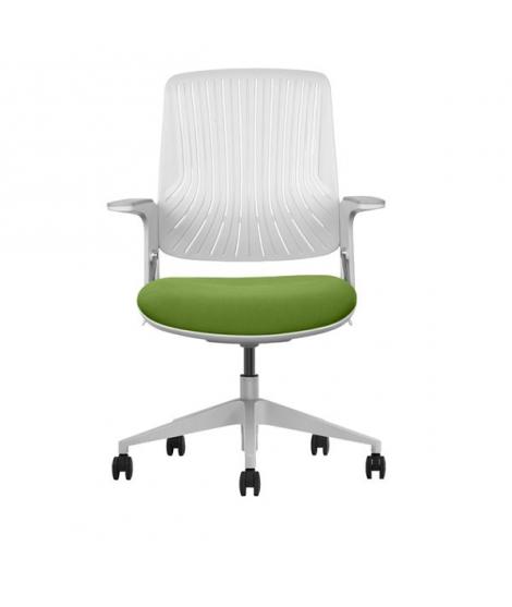 Cromad Senior SE1800 Silla de Oficina - Altura Ajustable con Elevador de Gas de Grado 4 - Respaldo de Material Antibacteriano El