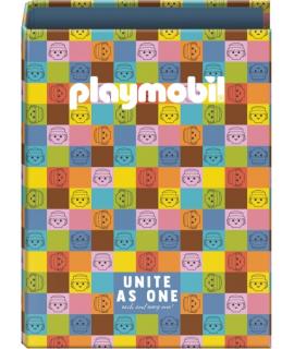 Dohe Playmobil Unite as One Carpeta de 4 Anillas Mixtas de 40mm - Formato Folio - Cubierta en Carton Forrado Plastificado