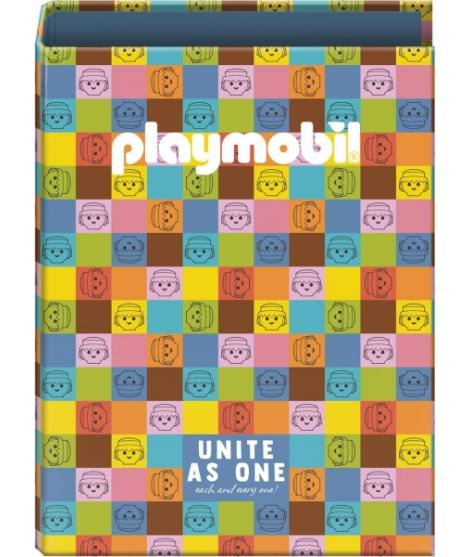 Dohe Playmobil Unite as One Carpeta de 4 Anillas Mixtas de 40mm - Formato Folio - Cubierta en Carton Forrado Plastificado