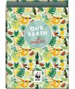 Dohe WWF Tropic Carpeta de 4 Anillas Mixtas de 40mm - Formato Folio - Cubierta en Carton Forrado Plastificado
