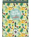 Dohe WWF Tropic Carpeta de 4 Anillas Mixtas de 40mm - Formato Folio - Cubierta en Carton Forrado Plastificado